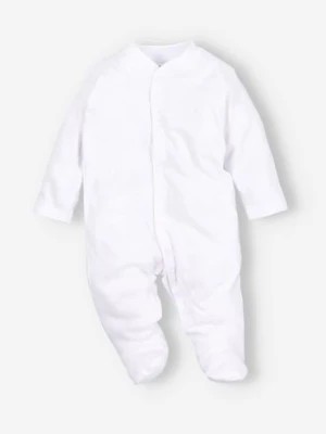 Zdjęcie produktu Pajac niemowlęcy z bawełny organicznej biały NINI