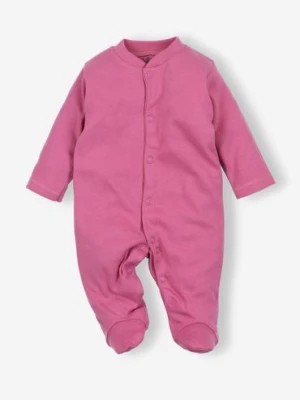 Zdjęcie produktu Pajac niemowlęcy z bawełny organicznej w kolorze fioletowym NINI