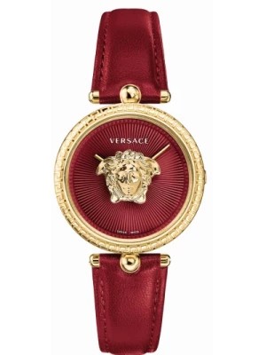 Zdjęcie produktu Palazzo Empire Czerwona Skóra Złoty Zegarek Versace