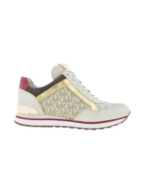 Zdjęcie produktu Pale Gold Vanilla Sneakers Sznurowane Pudełko Michael Kors