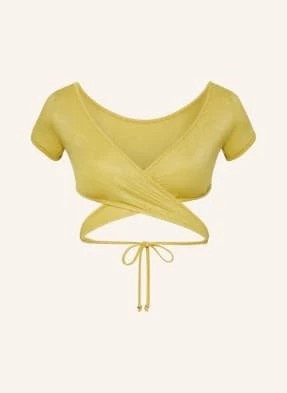 Zdjęcie produktu Palm Angels Bikini Bralette Z Błyszczącą Przędzą gold