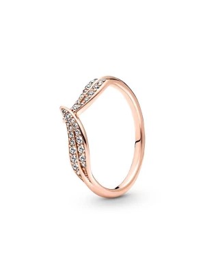 Zdjęcie produktu Pandora Pozłacany pierścionek z cyrkoniami rozmiar: 50