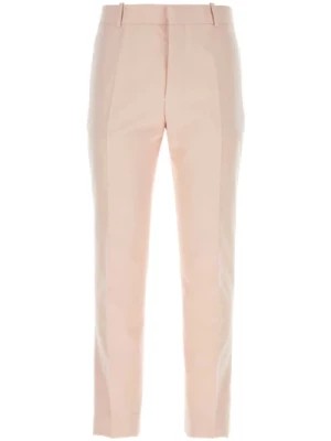 Zdjęcie produktu Pastelowe różowe spodnie z twillu Alexander McQueen