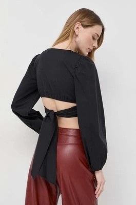 Zdjęcie produktu Patrizia Pepe bluzka damska kolor czarny gładka
