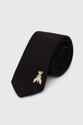 Zdjęcie produktu Patrizia Pepe krawat damski kolor czarny gładki 8F0013 A360