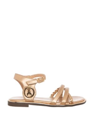 Zdjęcie produktu Patrizia Pepe Skórzane sandały w kolorze złotym rozmiar: 38