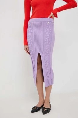 Zdjęcie produktu Patrizia Pepe spódnica kolor fioletowy midi ołówkowa