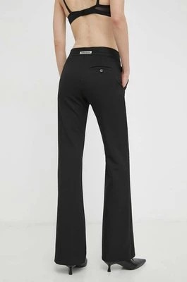 Zdjęcie produktu Patrizia Pepe spodnie damskie kolor czarny dzwony high waist 8P0577 A375
