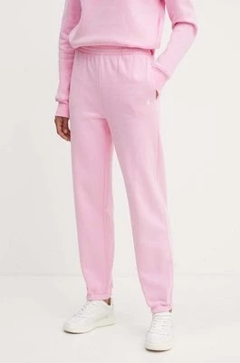 Zdjęcie produktu Patrizia Pepe spodnie dresowe bawełniane kolor różowy gładkie 8P0618 J079
