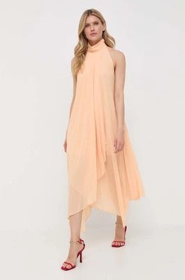 Zdjęcie produktu Patrizia Pepe sukienka kolor pomarańczowy midi rozkloszowana