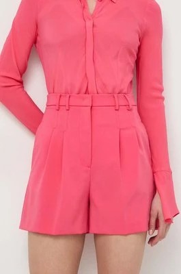 Zdjęcie produktu Patrizia Pepe szorty damskie kolor różowy gładkie high waist 8P0597 A6F5