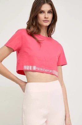 Zdjęcie produktu Patrizia Pepe t-shirt bawełniany damski kolor różowy 8M1613 J089