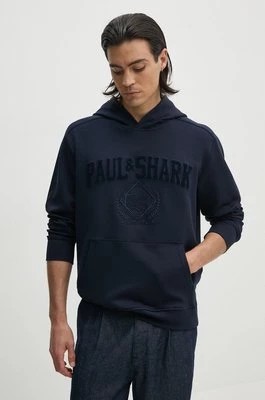 Zdjęcie produktu Paul&Shark bluza męska kolor granatowy z kapturem z aplikacją 14311879