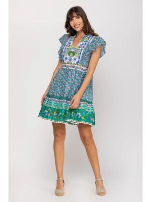 Zdjęcie produktu Peace & Love Sukienka w kolorze niebiesko-zielonym rozmiar: L
