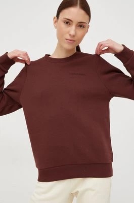 Zdjęcie produktu Peak Performance bluza damska kolor brązowy gładka