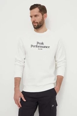 Zdjęcie produktu Peak Performance bluza męska kolor biały z aplikacją