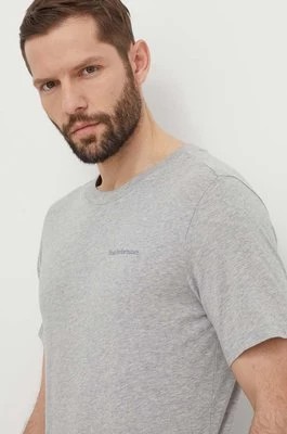 Zdjęcie produktu Peak Performance t-shirt bawełniany męski kolor szary gładki
