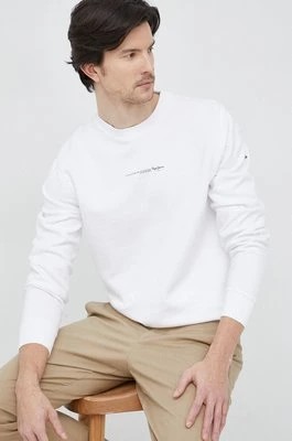 Zdjęcie produktu Pepe Jeans bluza bawełniana męska kolor biały gładka