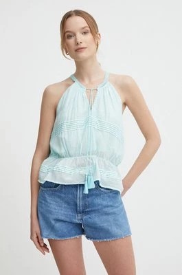 Zdjęcie produktu Pepe Jeans bluzka DAISY damska kolor turkusowy gładka PL304821CHEAPER