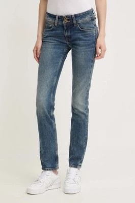 Zdjęcie produktu Pepe Jeans jeansy SLIM JEANS LW damskie kolor granatowy PL204729HW6