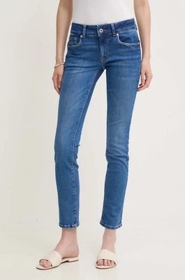 Zdjęcie produktu Pepe Jeans jeansy SLIM JEANS LW damskie kolor niebieski PL204737HV8