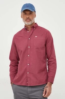 Zdjęcie produktu Pepe Jeans koszula bawełniana Fabio męska kolor różowy regular z kołnierzykiem button-down
