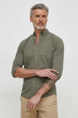 Zdjęcie produktu Pepe Jeans koszula bawełniana Prince męska kolor zielony regular z kołnierzykiem button-down