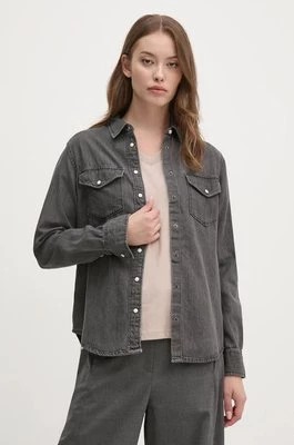 Zdjęcie produktu Pepe Jeans koszula jeansowa REGULAR SHIRT damska kolor szary regular z kołnierzykiem klasycznym PL304894XM6