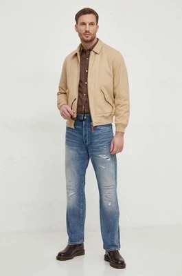 Zdjęcie produktu Pepe Jeans kurtka bawełniana kolor beżowy przejściowa
