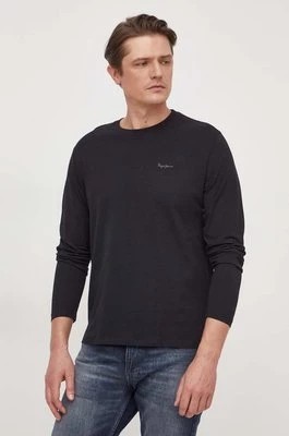 Zdjęcie produktu Pepe Jeans longsleeve bawełniany CONNOR LONG. kolor czarny gładki PM509219