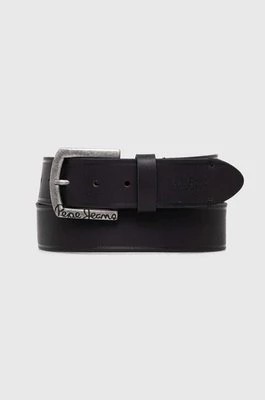 Zdjęcie produktu Pepe Jeans pasek skórzany MOSS BELT męski kolor czarny PM021026