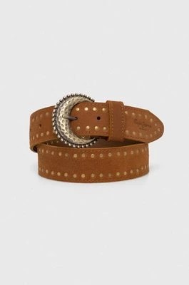 Zdjęcie produktu Pepe Jeans pasek zamszowy CANDY BELT kolor brązowy PL020848