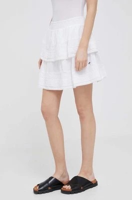 Zdjęcie produktu Pepe Jeans spódnica bawełniana Prana kolor biały mini rozkloszowana