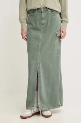 Zdjęcie produktu Pepe Jeans spódnica jeansowa MAXI SKIRT HW CLR kolor zielony maxi rozkloszowana PL901143
