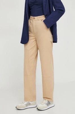 Zdjęcie produktu Pepe Jeans spodnie Betsy damskie kolor beżowy proste medium waist PL211692