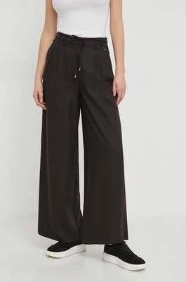 Zdjęcie produktu Pepe Jeans spodnie ATENEA damskie kolor czarny szerokie high waist PL211688