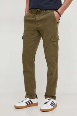 Zdjęcie produktu Pepe Jeans spodnie GYMDIGO CARGO PANT męskie kolor zielony dopasowane PM211652