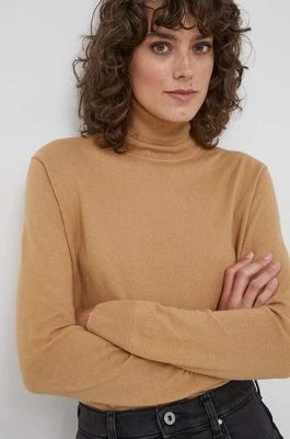 Zdjęcie produktu Pepe Jeans sweter damski kolor beżowy lekki z golfem