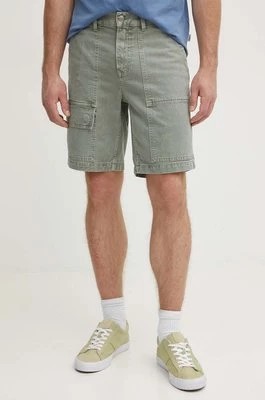 Zdjęcie produktu Pepe Jeans szorty jeansowe RELAXED SHORT UTILITY COLOUR męskie kolor zielony PM801121