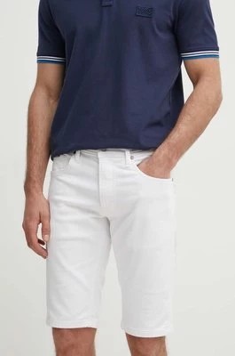 Zdjęcie produktu Pepe Jeans szorty jeansowe SLIM GYMDIGO SHORT męskie kolor biały PM801075TC3