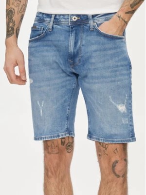 Zdjęcie produktu Pepe Jeans Szorty jeansowe Taper Short PM801084RH7 Niebieski Regular Fit