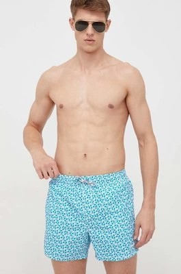 Zdjęcie produktu Pepe Jeans szorty kąpielowe P PRINT SWIMSHORT kolor turkusowy PMB10394