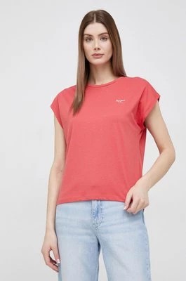 Zdjęcie produktu Pepe Jeans t-shirt bawełniany Bloom kolor czerwony