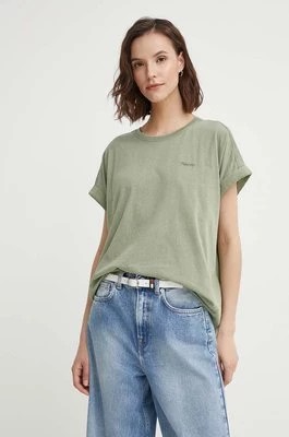 Zdjęcie produktu Pepe Jeans t-shirt bawełniany EDITH damski kolor zielony PL505893
