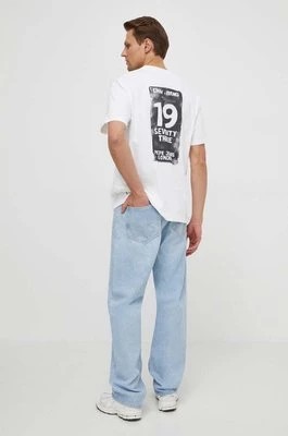 Zdjęcie produktu Pepe Jeans t-shirt bawełniany CORBUS męski kolor beżowy z nadrukiem PM509377