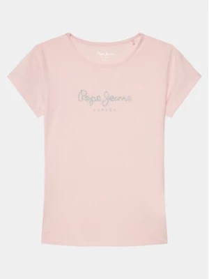 Zdjęcie produktu Pepe Jeans T-Shirt Hana Glitter PG503064 Różowy Slim Fit