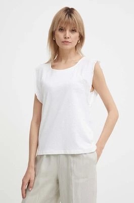 Zdjęcie produktu Pepe Jeans t-shirt lniany KAI kolor beżowy PL505842