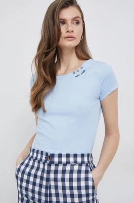 Zdjęcie produktu Pepe Jeans t-shirt Ragy damski kolor niebieski