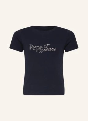 Zdjęcie produktu Pepe Jeans T-Shirt Z Obszyciem Ozdobnymi Kamykami blau