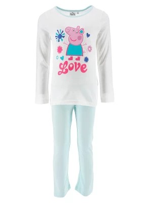 Zdjęcie produktu Peppa Pig Piżama w kolorze biało-błękitnym rozmiar: 116